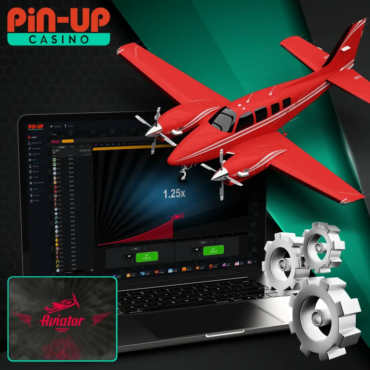 Alguns dos principais recursos do jogo Aviator Pin-Up.
