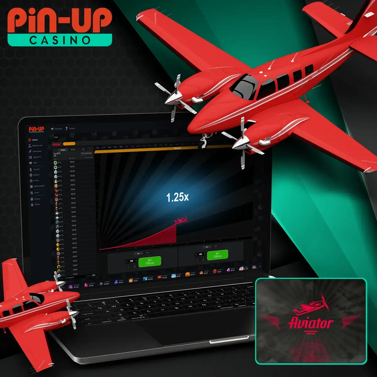 Análise do jogo Pin-Up Aviator.