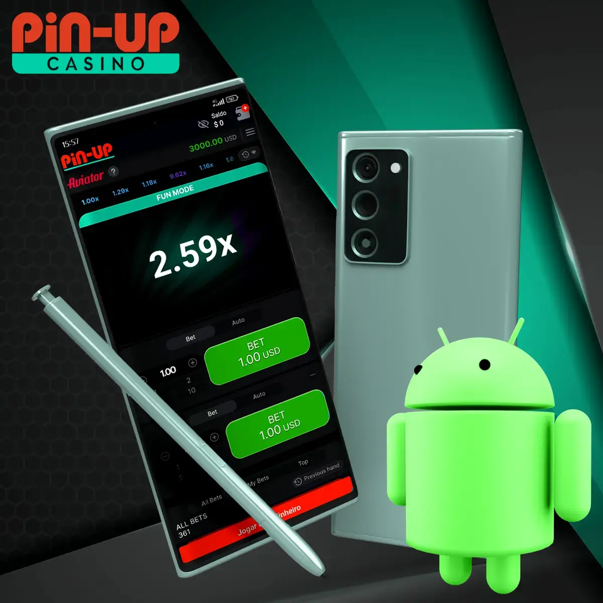 Como fazer o download do aplicativo Pin-Up para Android