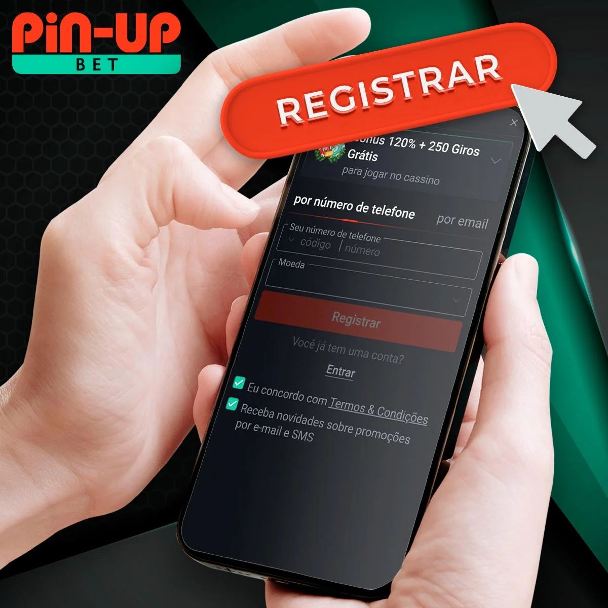Registro do aplicativo Pin Up no mercado brasileiro
