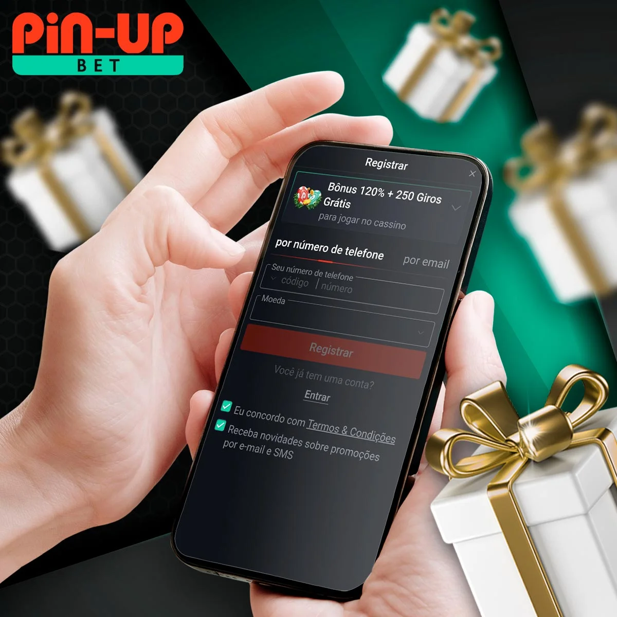Como se cadastrar para receber um bônus na plataforma de apostas Pin Up no mercado brasileiro
