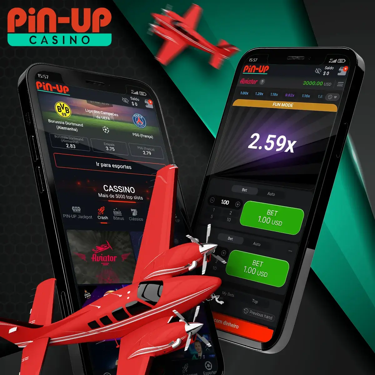 Oferecemos o aplicativo de apostas Pin-Up na versão apk para usuários do Android ou a versão móvel do site para o sistema iOS.