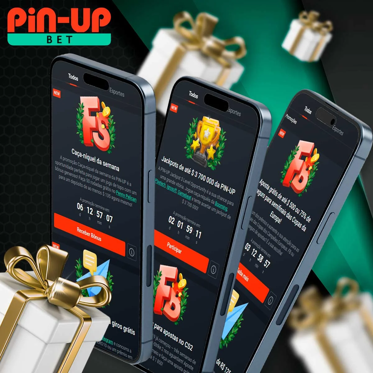 Promoções e bônus da Pin Up para usuários brasileiros