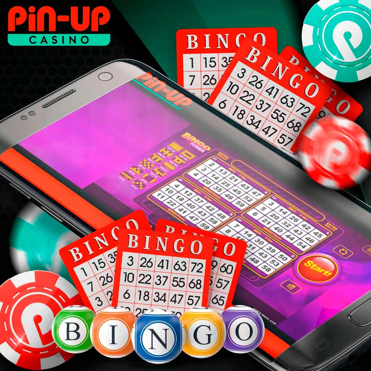 Bingo no casino de apostas Pin-Up no Brasil