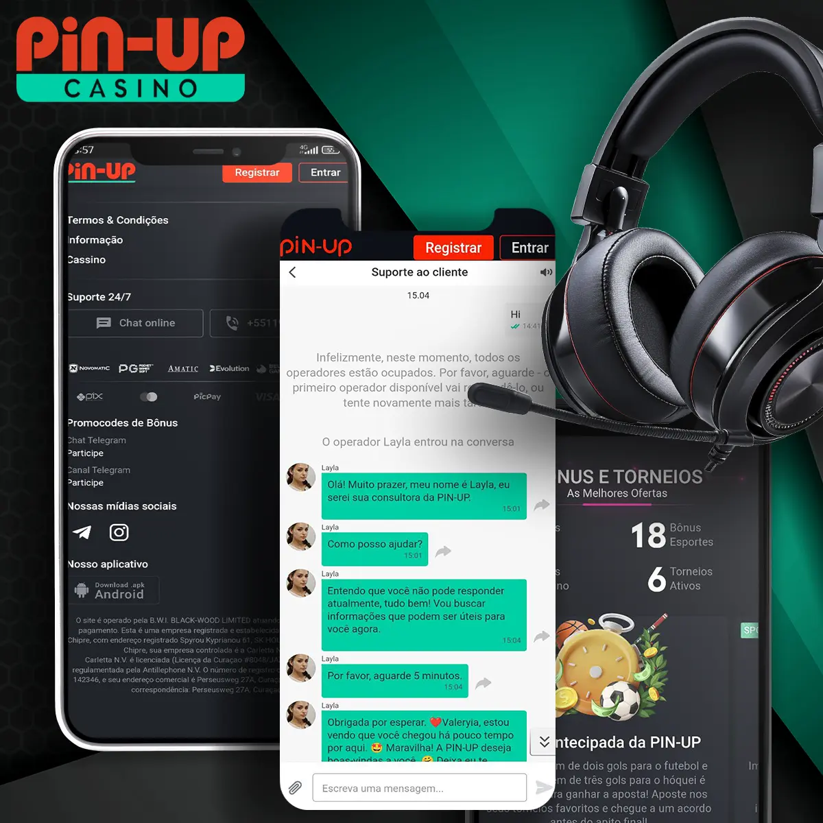 Pin-Up suporte: Serviço de atendimento ao cliente